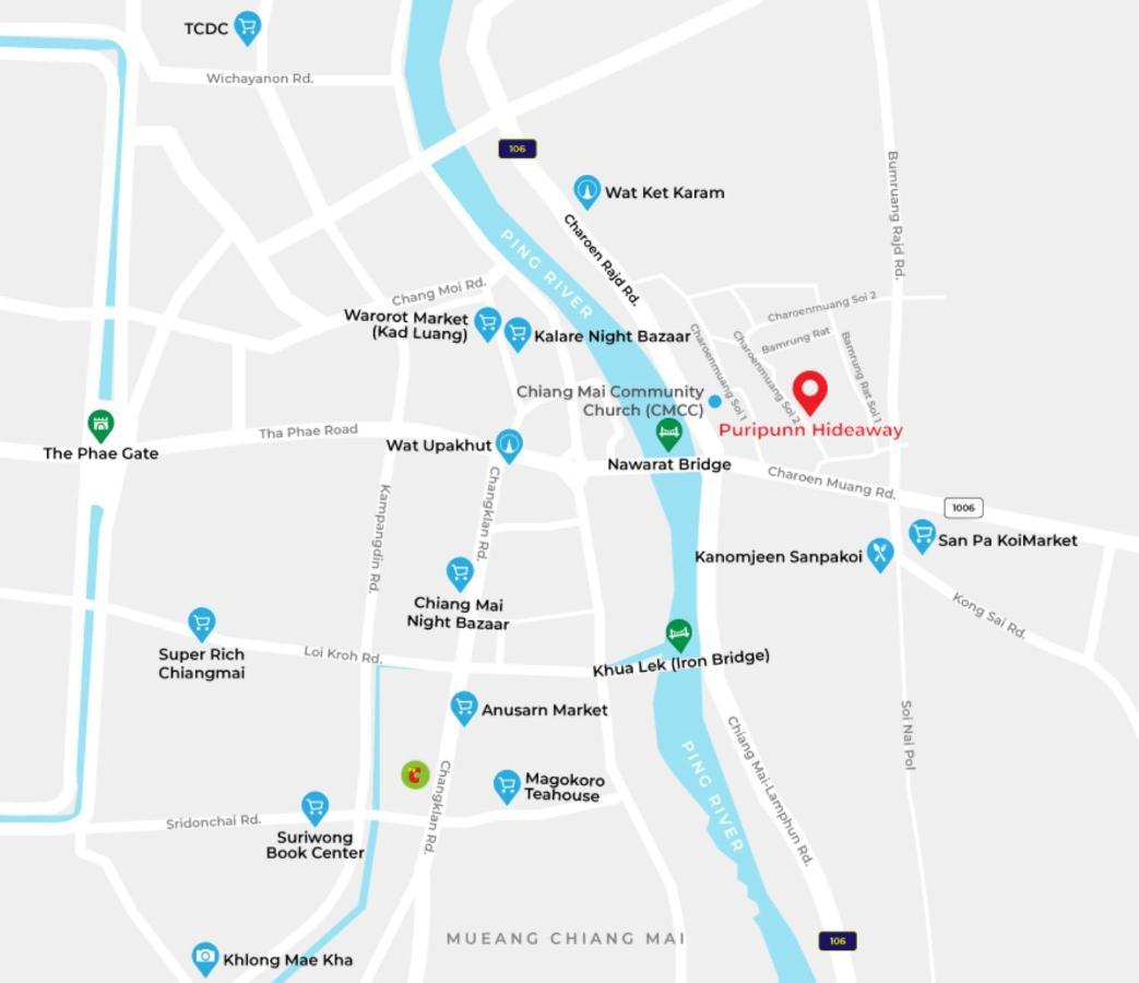 Puripunn Hideaway Hotell Chiang Mai Exteriör bild
